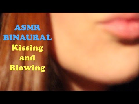 ASMR ☾ Binaural Kissing, Blowing & Mouth Sounds - No talking