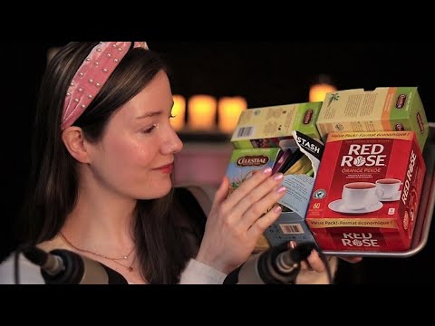 [ASMR] My Favorite Teas - Close Whispers, Soft Speaking, Crinkles & Tapping