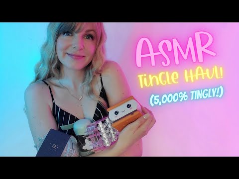 ASMR | Tingle Haul (5,000% Tingly!) | Ear to Ear Breathy Whispers, New Triggers, Tapping & More 💤