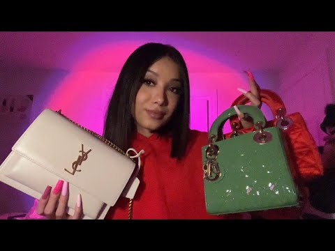 ASMR| DESIGNER BAGS I REGRET BUYING 💔😥 (Purse/bag collection tapping for sleep)