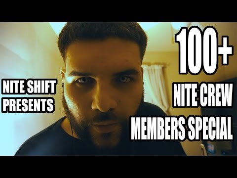 ASMR 100+ NITE CREW MEMBERS SPECIAL (Soft Spoken, Whispers, Crinkles, Mouth Sounds, Tapping & MORE)