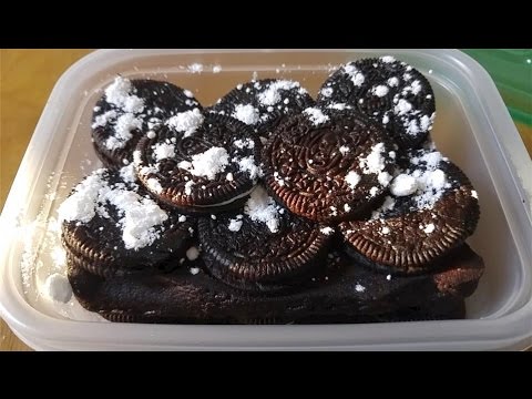 Non-ASMR: making brownie 오레오 초코브라우니 만드는 오렌지 영상 oreo chocolate brownie home baking short vlog