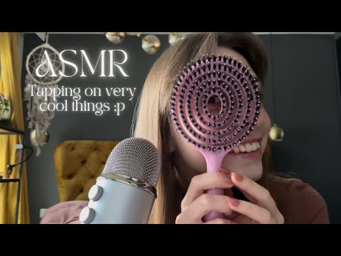 ASMR • tapping & whispering (& being a little weird) 👀🤪