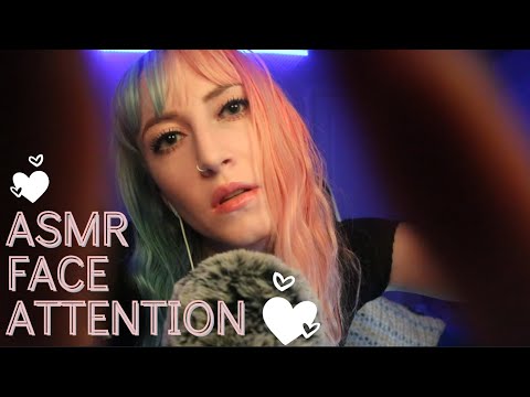 ASMR - Face Touching & Tapping W/ *TINGLY* Layered Sounds (tapping, mouth sounds, mic brushing)