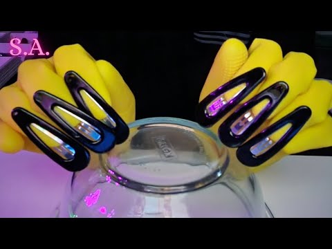 Asmr | Using Hair Clippers as Nails Tapping on Glass Bowl