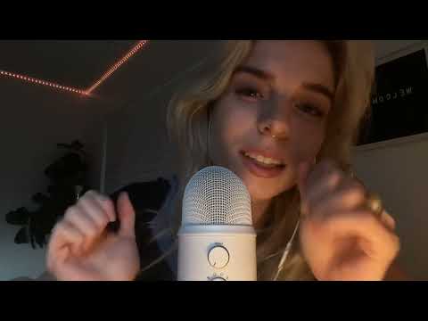 asmr mic test |  blue yeti  | tapping, mouth sounds, hand sounds, ring sounds