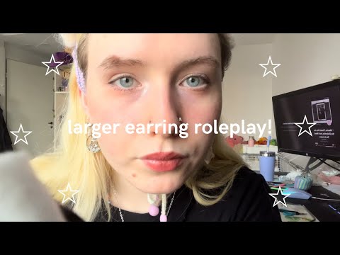 lofi asmr! [subtitled] earring roleplay!