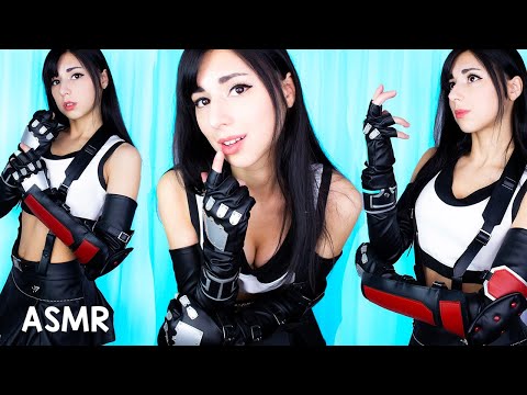 ASMR Tifa Lockhart will Calm you Down ❤️ Personal Attention, Face Touching, and Fluffy Mic Sounds