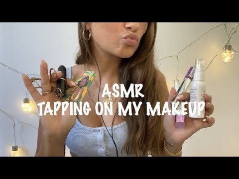 ASMR Tapping and Scratching on my Makeup