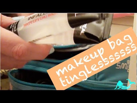 makeup bag. What's in my bag? ASMR show & tell tingles