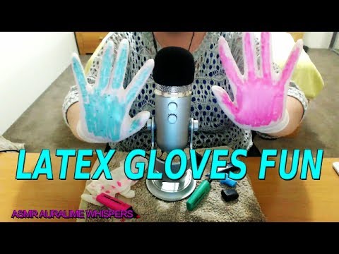 ASMR |💕 LATEX GLOVES FUN!!!/MIC TOUCHING/COLOURING ON GLOVES & WHISPERING 💕