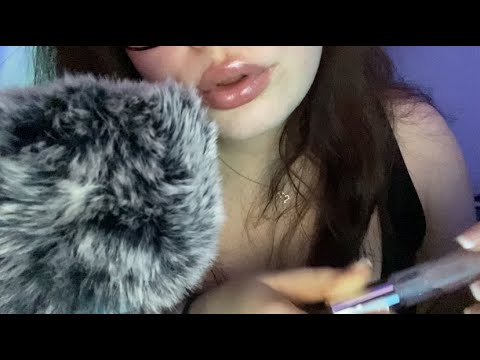 ASMR Lip Gloss Application with Mouth Sounds