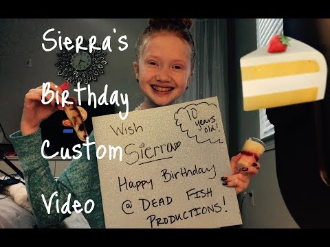 ASMR- Sierra’s Custom Birthday Video! HAPPY BDAY! 🍰🍨🎉❤️