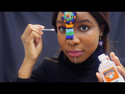 ASMR For People Who NEED SLEEP! (Personal Attention "MAY I TOUCH YOUR FACE?" Xhosa Face Painting)