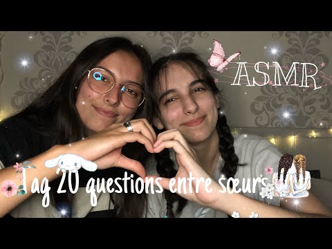 ASMR | Tag 20 questions entre soeurs 👭🏽💜 (soirée pyjama)