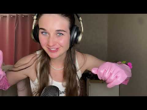 Triggering tingles with new gloves, ASMR