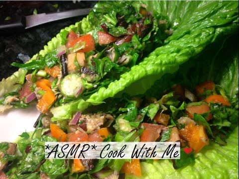 ASMR COOK WITH ME SERIES - MIND BLOWINGLY DELICIOUS SARDINE SALAD (SOFT SPEAKING + CHOPPING SOUNDS)!