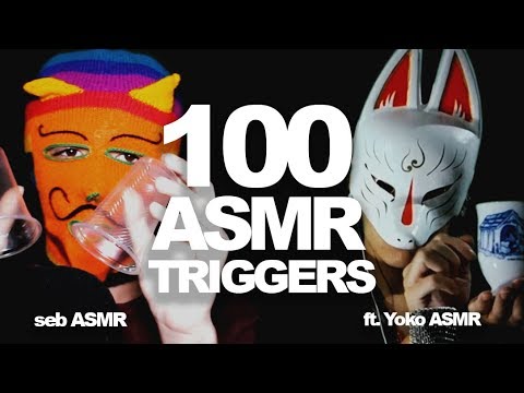 100 ASMR TRIGGERS IN 10 MINUTES (ft. Yoko ASMR)