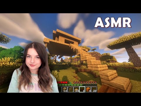 ASMR | Building a House in Minecraft! 🪓 With Relaxing In-game Sounds