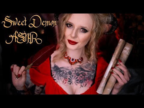 ASMR Sweet & Flirty Demon Girl Makes a Deal With You / Roleplay [Sleep] [Relax]