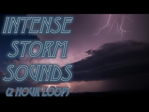 Intense Thunderstorm: Relaxing Soundscape (2 Hour Loop)