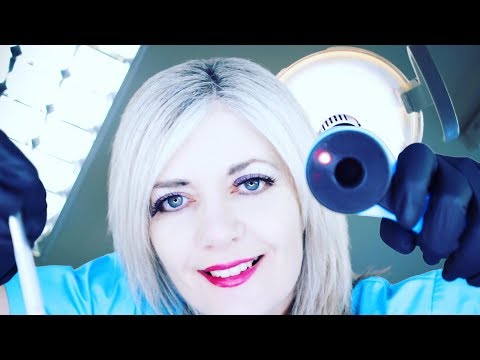 ASMR Dental Scan with Examination (Close Up with Multiple Triggers)