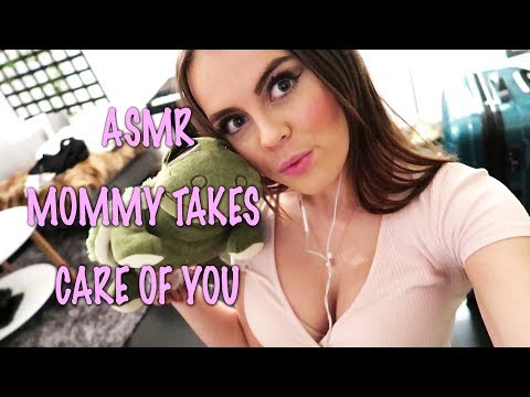 ASMR ROLEPLAY - Mommy takes care of you (gloves, whisper)