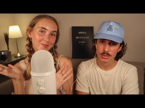 ASMR💤 ADIVINA EL SONIDO con MI NOVIO | + 10 TRIGGERS |