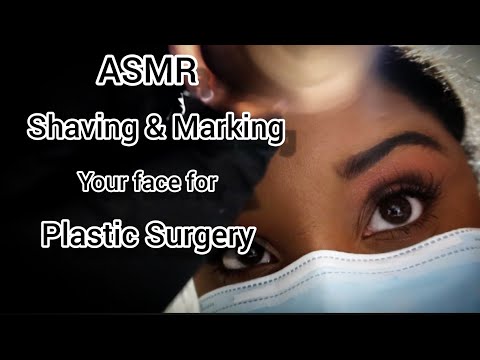 [ASMR] Preparing you for Plastic Surgery 😬 with hair trimmer, latex gloves & sharpie marker sounds