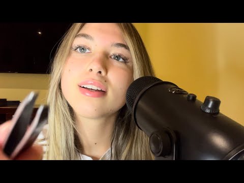 ASMR Brushing your hair and plucking your eyebrows