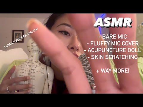 ASMR - 20 MINUTES TINGLY INVISIBLE SCRATCHING WITH VARIOUS SOUNDS 💅🏼
