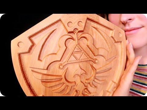 ASMR NEW Triggers! Hylian Shield & Textured Combat Bracers (Whispering, Tapping, Scratching) 🛡️⚔️