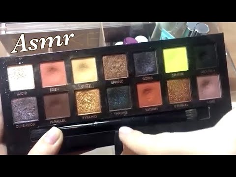 ASMR | Tapping on Makeup | UpClose Whispering | My Makeup Collection