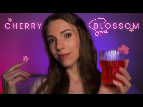 ASMR 🌸 Relaxing Cherry Blossom Spa Treatment | Personal Attention, Face Touching, Soft Speaking