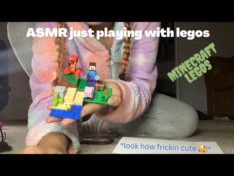 ASMR playing with legos no extra added sounds just simple Lego playing