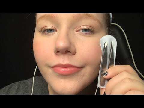 ASMR doing your eyebrows roleplay