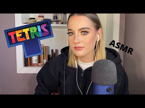 ASMR ✨ I'm a gamer now - playing tetris (key board sounds, whispering)