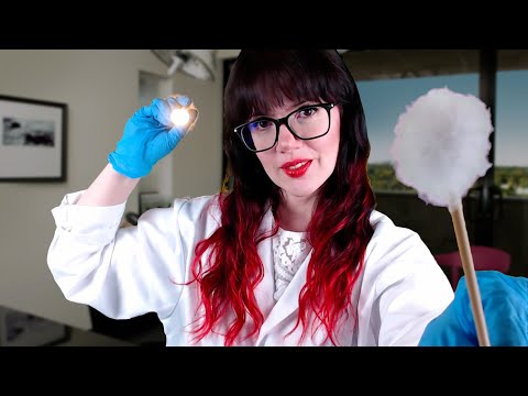 ASMR Fast and Slow General Check Up Exams ~ Eye, Ear, Face, Cranial Doctor Roleplay