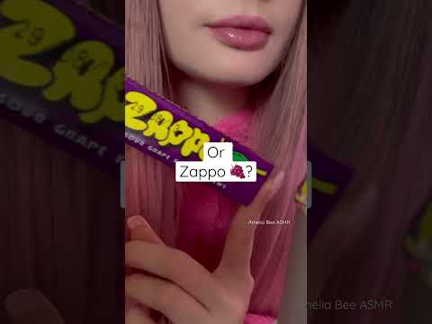 Airhead🍓 or Zappo🍇? chewing sounds ASMR #asmreating #chewingsounds #chewing #candyasmr #asmrfood