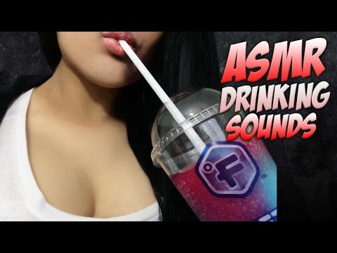 ASMR Drinking Sounds (Slurpee) 🎀🍹