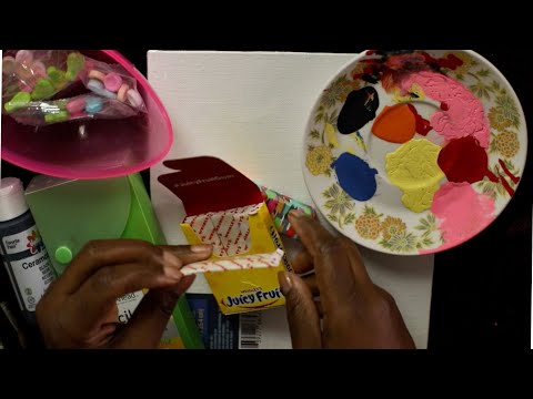 Drawing-Painting ASMR Chewing Gum Sounds For Sleep