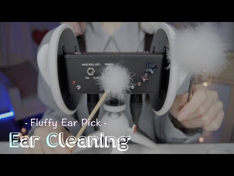 ASMR◇ふわ〜っと眠くなる梵天 耳かき：Get sleepy Ear Cleaning (Fluffy Ear Pick)◇No Talking