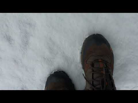 First snow #ASMR #snow #sound #shorts #footsteps