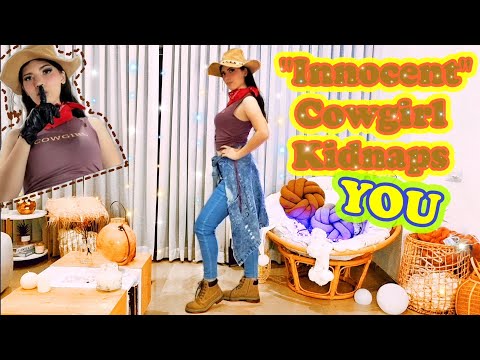 ASMR Cowgirl Kidnaps You & Ties You Up As Her New Cute Horse with Leather Gloves & Duct Tape