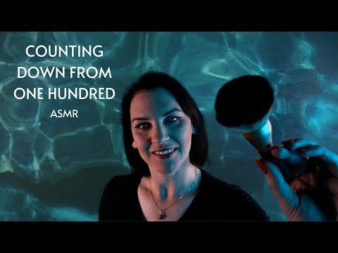 Counting down from 100 ASMR (with brushing and relaxing underwater sounds)