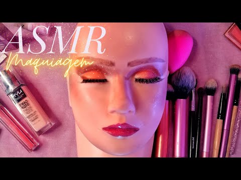 ASMR Maquiagem em Manequim 💄 Durma Rapido | Satisfying Makeup Application