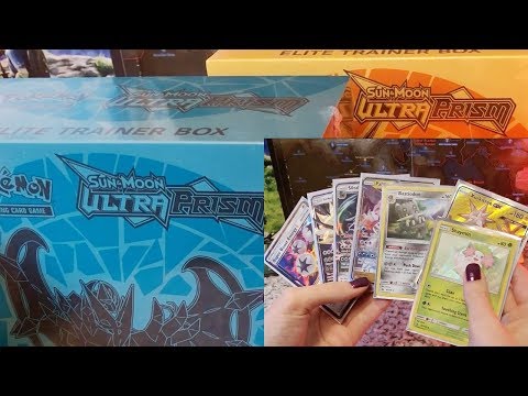 ASMR Pokemon Ultra Prism Unboxing Pack Openings