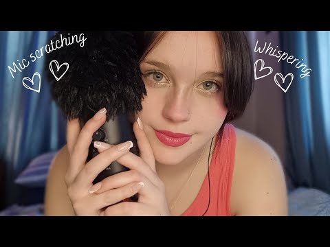 ASMR| Mic Scratching and Gentle Whispers🩷