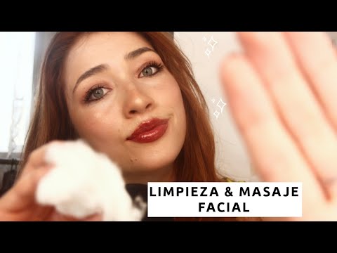 ASMR LIMPIEZA & MASAJE FACIAL Touching your face | Tocando tu cara