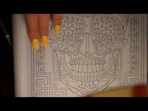 Coloring ASMR (coloring, page turning, tapping, etc.)